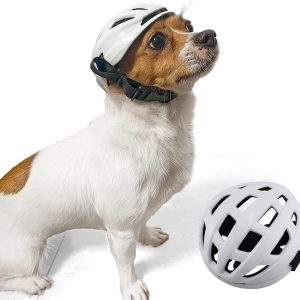 Small Medium Dog Helmet,Pet Helmet For Small Medium Dog Outdoor Driving Walking, Pet Helmets Cap With Adjustable Blet For Doggies Motorcycles, Medium