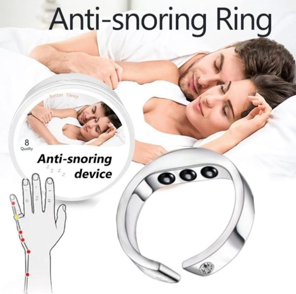 Anti Snoring Ring,Anti Snoring Ring Stopper Sleeping Breath Aid Acupressure Treatment For Stop Snore Device M,Without Side Effects