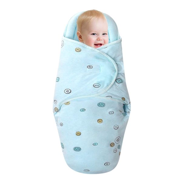 Knirose Baby Swaddle Blankets, Unisex Baby Blanket Wrap For Newborn Baby Boys Girls, Skin Friendly Wearable Swaddle Sleep Sack Made Of Combed Cotton (Planet, White, 0-3 Months)