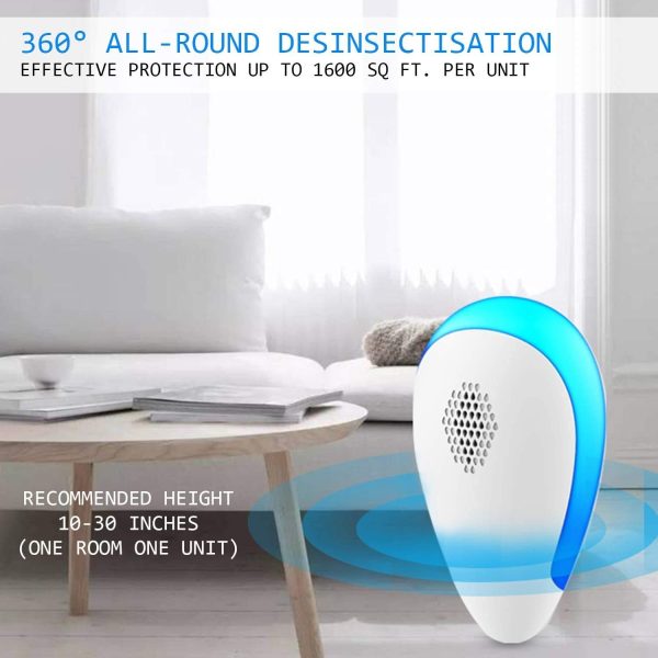Ultrasonic Pest Repeller Indoor, 6 Pack Pest Repellent Ultrasonic Plug In Electronic Pest Control For Mosquito, Spider, Bugs, Mice, Ant, Insects, Roach, Non-Toxic