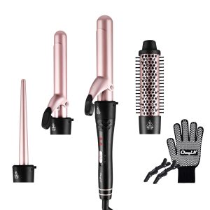 Ckeyin Automatic Curling Iron,Professional Anti-Tangle Auto Hair Curler With 1.25