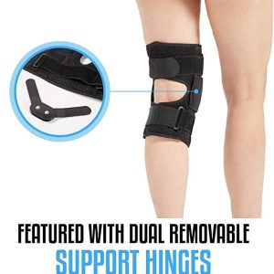 Hinged Knee Brace Support For Acl Mcl Tear Arthritis Patella Stabilizer