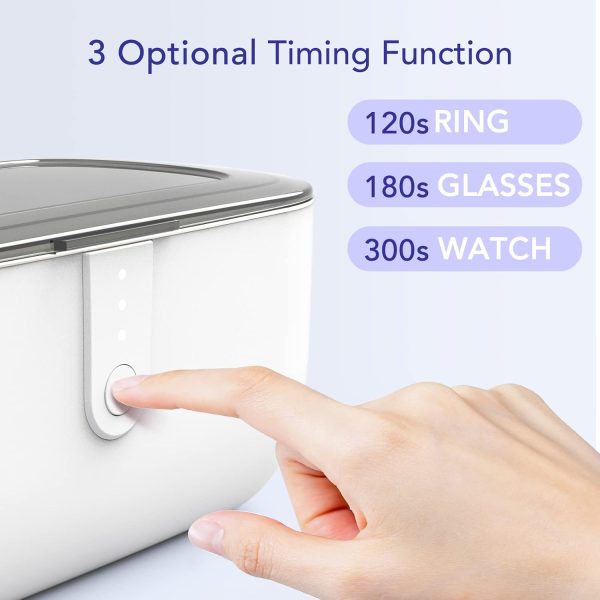 Umimile Ultrasonic Jewelry Cleaner, Portable Ultrasonic Cleaner For Cleaning Jewelry, Eyeglass, Ring, Watches, 45Khz With Timer