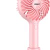 Honhey Handheld Fan Portable, Mini Hand Held Fan With Usb Rechargeable Battery, 4 Speed Personal Desk Table Fan With Base, 3-10 Hours Operated Small Makeup Eyelash Fan For Women Girls Kids Outdoor