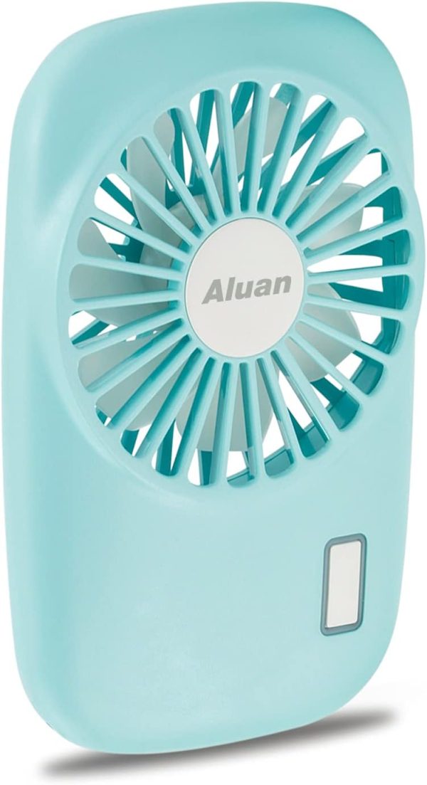 Aluan Handheld Mini Fan Powerful Small Personal Portable Speed Adjustable Usb Rechargeable Eyelash Fan For Kids Girls Boys Woman Man Home Office Outdoor Travel