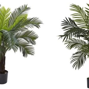 Nearly Natural 6817 Cycas Indoor/Outdoor Uv Resistant Tree, 3',Green