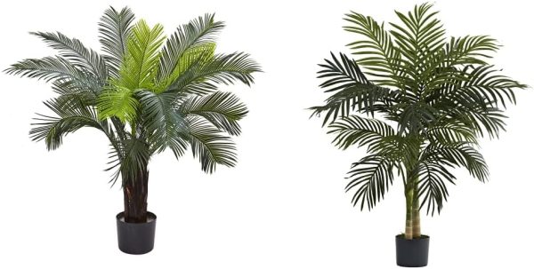 Nearly Natural 6817 Cycas Indoor/Outdoor Uv Resistant Tree, 3',Green