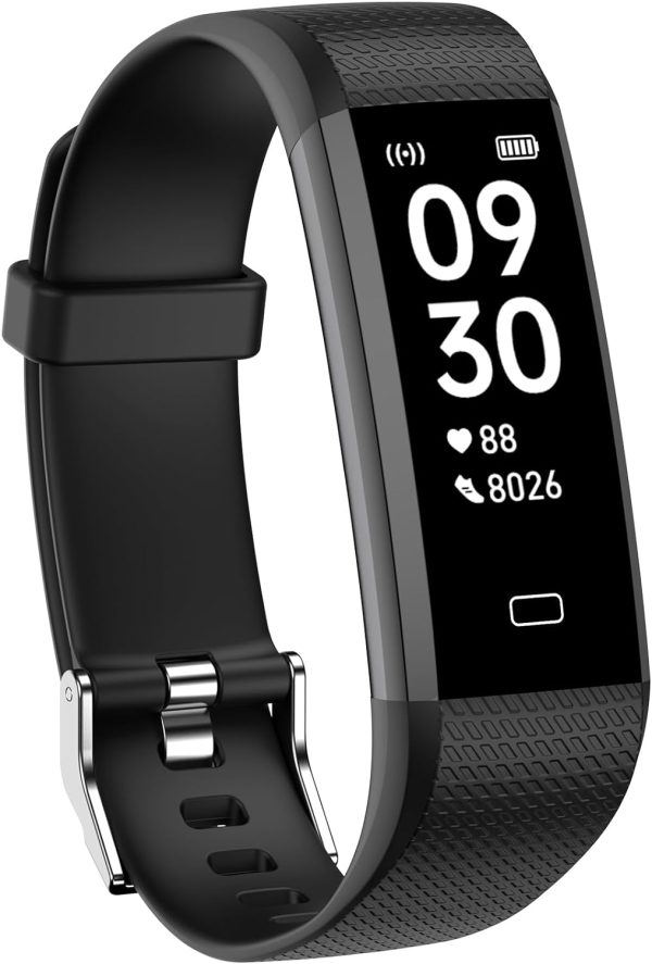 Livikey Fitness Tracker Watch With Heart Rate Monitor, Step Counter Activity Tracker With Pedometer & Sleep Monitor, Calories, Step Tracking For Women Men Compatible With Android Ios