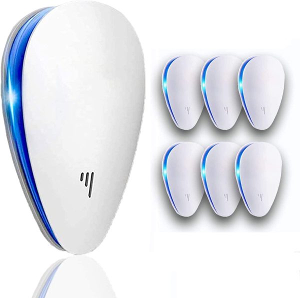 Ultrasonic Pest Repellent(6 Pack), 2024 Electronic Repeller Indoor Plug In For Mosquito, Spider, Mice, Ant, Insects, Roaches, Rodent, Non-Toxic, 100% Safe Humans & Pets Safe.