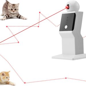 Lasocuhoo Cat Laser Toy Automatic, Random Moving Interactive Laser Cat Toy For Indoor Cats, Kittens, Cat Red Dot Exercising Toy, Fit For All Cats