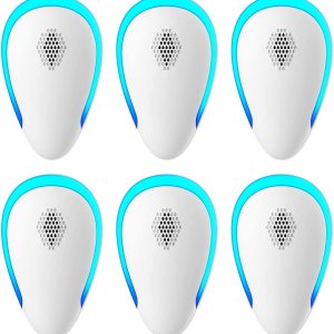 Ultrasonic Pest Repeller Indoor, 6 Pack Pest Repellent Ultrasonic Plug In Electronic Pest Control For Mosquito, Spider, Bugs, Mice, Ant, Insects, Roach, Non-Toxic