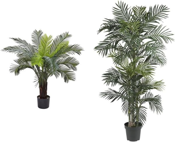 Nearly Natural 6817 Cycas Indoor/Outdoor Uv Resistant Tree, 3',Green