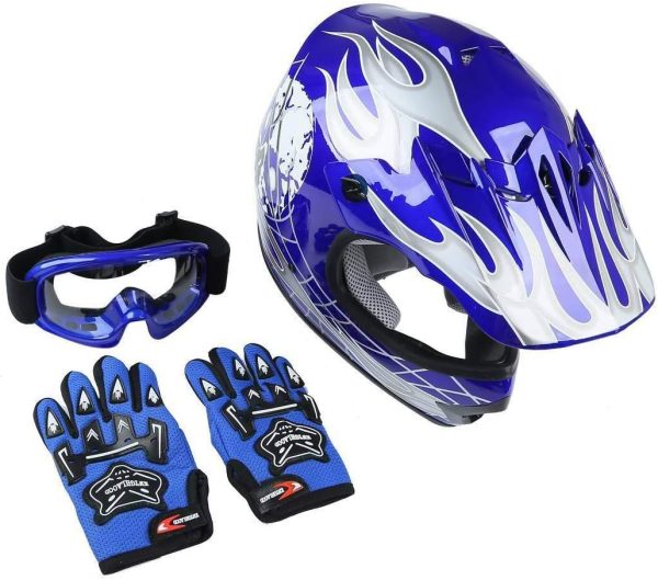 Slmoto Motocross Helmet Dot Youth & Kids Offroad Street Helmet Dirt Bike Motocross Atv Helmet