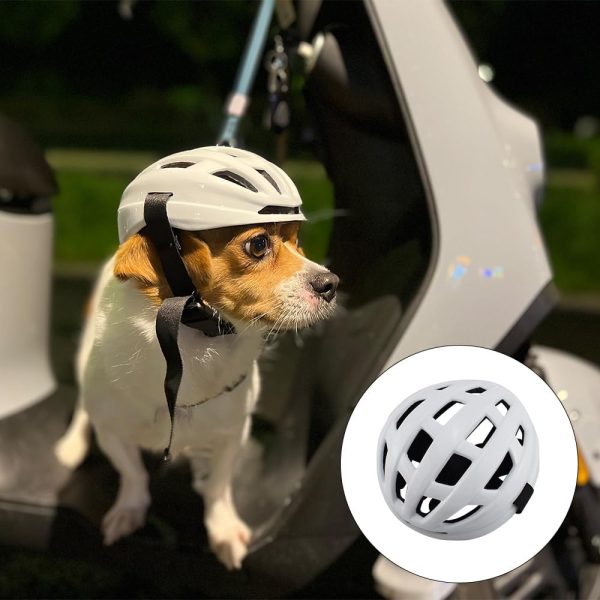 Small Medium Dog Helmet,Pet Helmet For Small Medium Dog Outdoor Driving Walking, Pet Helmets Cap With Adjustable Blet For Doggies Motorcycles, Medium