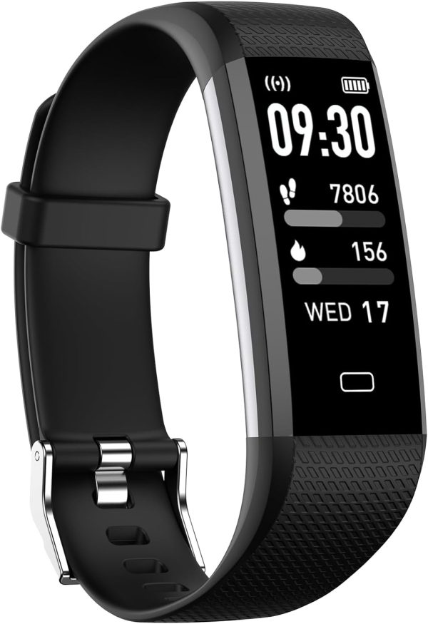 Kummel Fitness Tracker With Heart Rate Blood Oxygen Monitor, Activity Tracker Sleep Monitor Health Tracker, Smart Watch Pedometer Step Calories Counter, Fitness Watches For Men Women