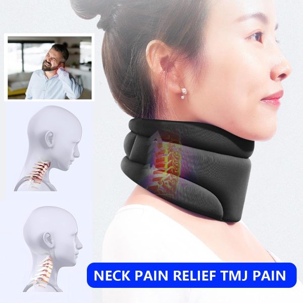 Neck Brace, Cervi Correct Neck Brace For Sleeping Anti Snoring And Neck Pain Support Upgrade 3D Soft Foam Cervical Neck Collar Men Woman