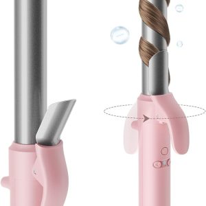 Tymo Rotating Curling Iron 1 Inch - Automatic Curling For Curls/Beach Waves, Tourmaline Ceramic Self Curler, 10M Negative Ions, 30S Fast Heat-Up, Long Barrel For Shoulder Length To Long Hair