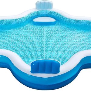 Elegant Family Pool, 10Ft With 2 Inflatable Seats And Backrests