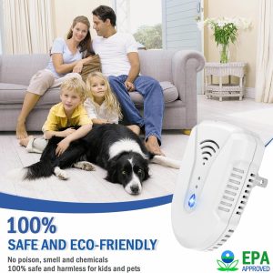 Ultrasonic Pest Repeller 6 Packs, Mouse Repellent Indoor Ultrasonic Plug In, Insect Rodent Repellent For House, Pest For Bugs Roaches Insects Mice Spiders Mosquitoes Flies Cockroach