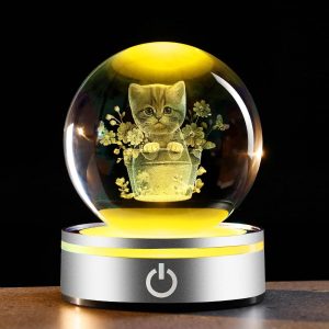 Ifolaina 3D Solar System Crystal Ball Model Gift Space Astronomy Gift Planets Multicolor Universe Globe Ball Science Astrophysics Gift Night Light Kids Bedroom Adults Gift