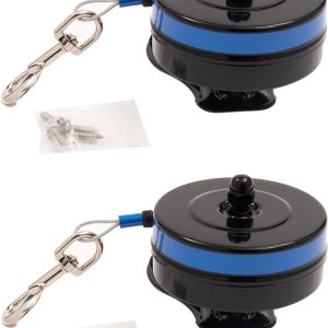 Lixit Bracket Mount And Stake Retractable Leash Tie Outs For Dogs (Stake, Small)