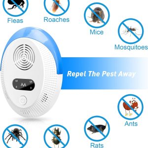 Bectine Ultrasonic Pest Repeller 6 Packs, Indoor Pest Control, Ultrasonic Pest Repellent, Indoor Pest Control For Home, Kitchen, Office, Warehouse, Hotel