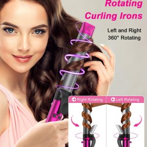 Rotating Curling Iron Automatic Curling Irons 1 1/4 Inch Automatic Hair Curler Rotating With Long Barrel For Beach Waves 1.25