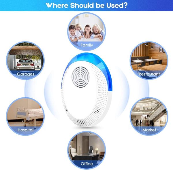 Ultrasonic Pest Repeller, 6 Pack Pest Repellent Ultrasonic Plug In, Insect Repellent Indoor Electronic Bug Repellent Plug In For Mosquitos, Ants, Roaches, Bug, Mouse
