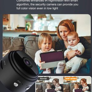 Senri Mini Security Camera, 1080P Hd Wifi Home Indoor Outdoor Camera For Baby/Pet/Nanny, Ip Camera Remote Viewing For Security With Ios,Android Phone App