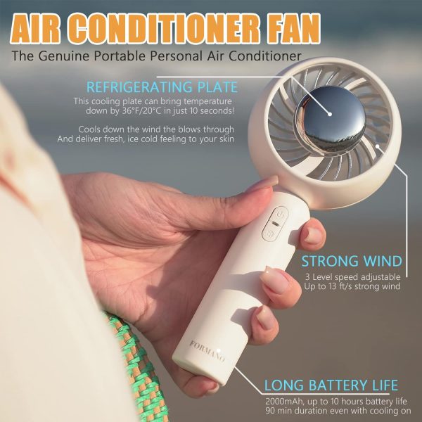 Air Conditioner Fan – The Genuine Portable Ice Cooling Refrigerating Pad Handheld Cooling Fan That Blows Cold Air