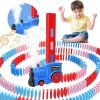 Kids Games Domino Train Toys,200Pcs Automatic Domino Train Toy For Boys 4-6,Toddler Toys Train Domino Stacker With Steam,Light,Storage Bag,Dominoes For Kids Creative Birthday Gifts Girls