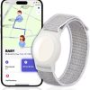 Mini Gps Tracker For Kids, Teens, Special Needs - Hidden Ios Real-Time Locator Watch Band - No Monthly Fee, White