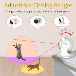 Umosis Automatic Laser Cat Toy, Cat Laser Toy Interactive For Indoor Cats/Kitty/Dogs,Rechargeable Cat Toy