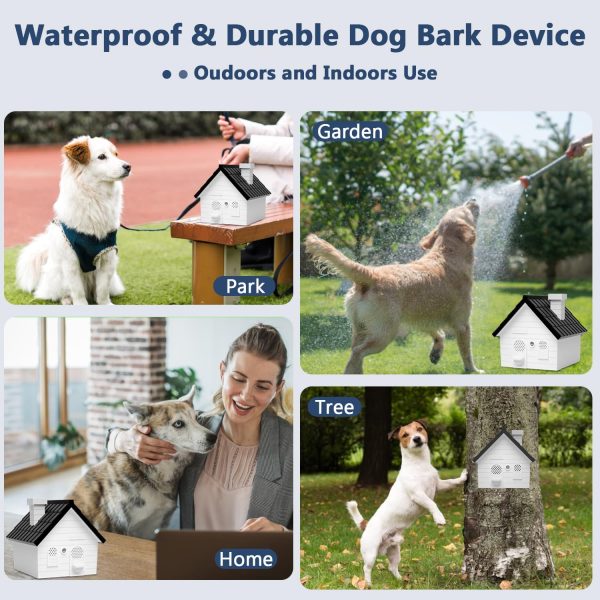 Anti Barking Device, Dog Bark Deterrent Devices, Anti Barking Device Indoor Outdoor, Ultrasonic Dog Barking Control Devices With 4 Modes Up To 50 Ft, Anti Bark Device For Dogs, Dog Barking Silencer