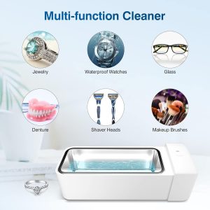 Ultrasonic Jewelry Cleaner, Professional Sonic Cleaner Machine 42Khz 20 Oz, Glasses Cleaner For Retainer, Jewelry, Ring, Silver, Dentures