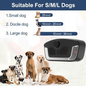 Hongxian Anti Barking Devices,Ultrasonic Anti Barking Device, 3 Level Bark Box Anti Bark Device, Barks Stopper For Puppy Small Medium Large Dogs