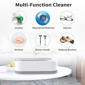 Ultrasonic Jewelry Cleaner, Jewelry Cleaner Machine 12Oz 46Khz, Professional Sonic Cleaner With One-Touch Operation, Ultrasonic Cleaner For Rings, Glasses, Jewelry, Dentures