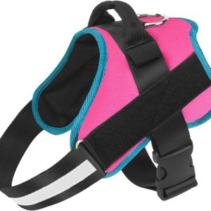 Bolux Dog Harness, No-Pull Reflective Dog Vest, Breathable Adjustable Pet Harness With Handle For Outdoor Walking - No Pulling, Tugging Or Choking (Black, S)
