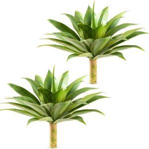 Velener Artificial Plant Outdoor Agave - Large Size Uv Resistant Agave Plants For Indoor And Outdoor Decor(28 Inch)