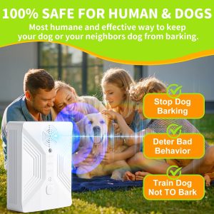 Anti Barking Device, Rechargeable Ultrasonic Dog Bark Deterrent Devices With 3 Modes, 50Ft Waterproof Barking Dog Deterrent Bark Box For Outdoor Indoor, Safe Sonic Dog Barking Silencer For Dog & Human