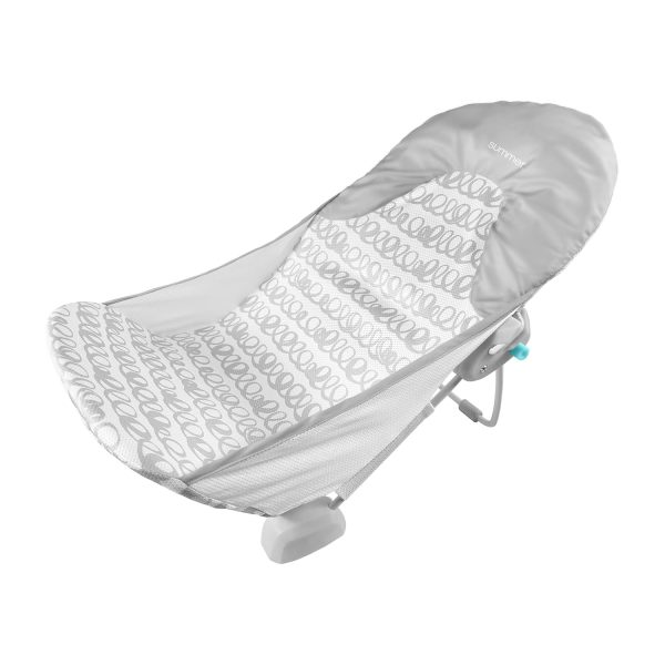 Summer Infant Deluxe Baby Bath Seat, Adjustable Support For Sink Or Bathtub, Includes 3 Reclining Positions - Ride The Waves