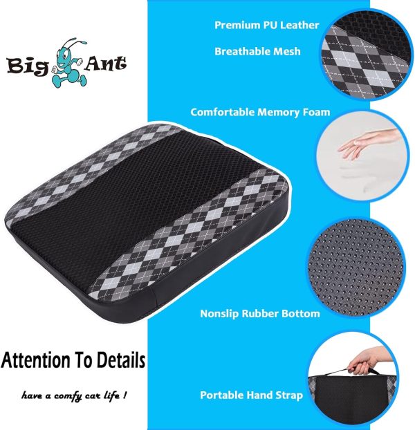 Big Ant Car Booster Seat Cushion Heightening Height Boost Mat,Breathable Mesh Portable Car Seat Pad Fatigue Suitable For Trucks,Cars,Suvs,Office Chairs,Wheelchairs