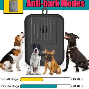 Anti Barking Device, 50Ft Dog Control Devices With 3 Adjustable Levels, Rechargeable Ultrasonic Bark Deterrent Behavior Training Tool For Almost Dogs, Stop Neighbors Silencer