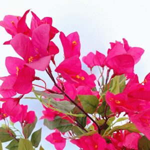 Pack Of 8 Artificial Flowers Stems Silk Bougainvillea Branches For Wedding Centerpieces, Table Runner, Indoor & Outdoor Decoration - 30 Inch (Fuchsia) 1