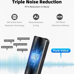 128G Magnetic Voice Recorder With Ai-Intelligent Triple Noise Reduction,25 Days Continuous Recording Device,Voice Activated Audio Recorder,Digital Voice Recorder For Meetings/Interviews/ClassroomU2026