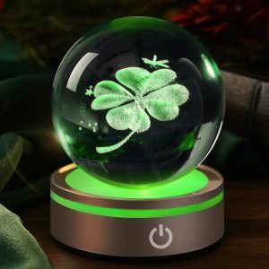 Ifolaina 3D Solar System Crystal Ball Model Gift Space Astronomy Gift Planets Multicolor Universe Globe Ball Science Astrophysics Gift Night Light Kids Bedroom Adults Gift