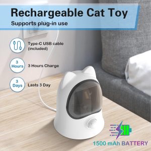 Cat Laser Toys For Indoor Cats, Random Trajectory Laser Cat Toy, Interactive Cat Toys For Bored Indoor Adult Cats/Kittens/Dogs