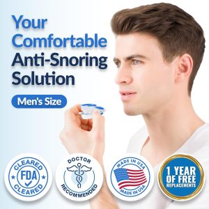 Vitalsleep Anti-Snoring Mouthpiece, Stop Snoring & Sleep Better, Men'S Size, Adjustable & Personalized Fit, Snore Solution For Restful Nights, Quality, Made In Usa
