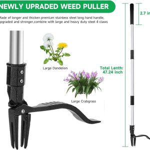 Weed Puller Tool, Gardening Stand Up Weeding Tool With 48