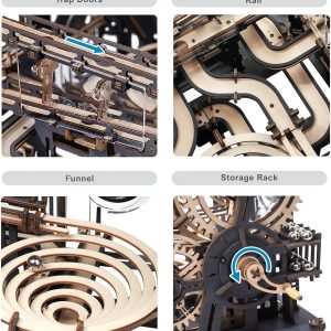 Rokr 3D Wooden Puzzles For Adult, 3D Puzzle Mechanical Marble Model Kits For Adults Diy Toy Hobbies For Adults For Men, Women, Teens
